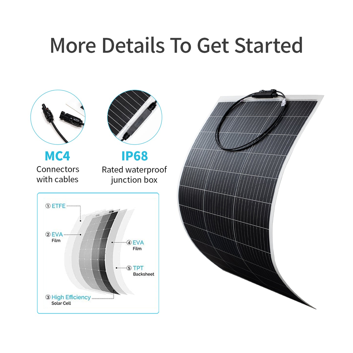 Flexible Solar Panel 100W